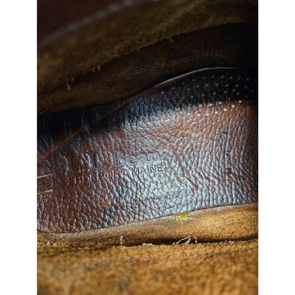 LL Bean Vintage Y2K Men\'s Leather Lace Up Boots 9.5 main image 9